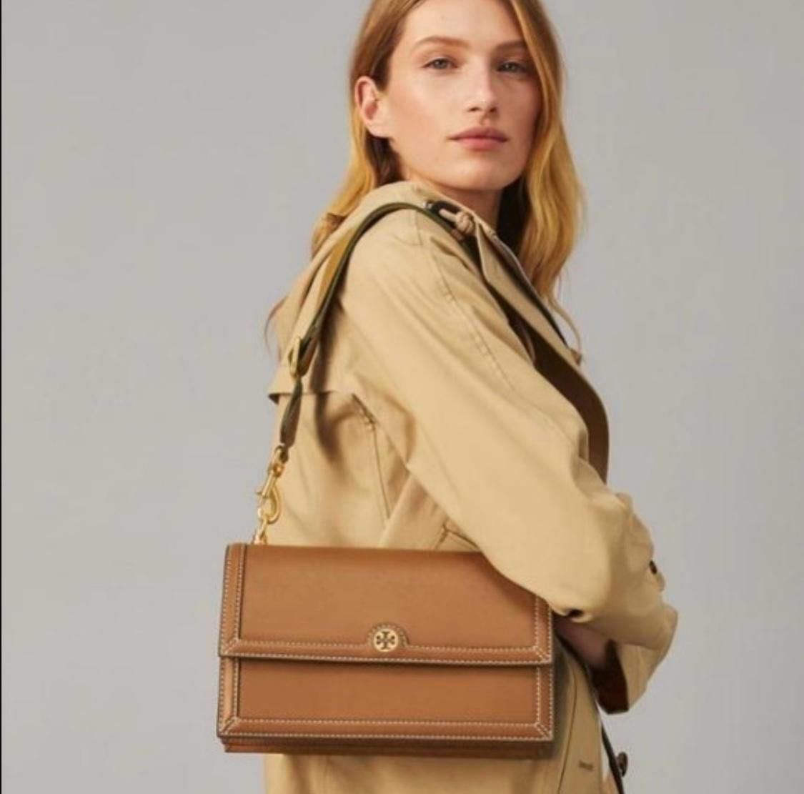 Tory Women's Cross Body Bag - High Quality with Brand Accessories (Brown)