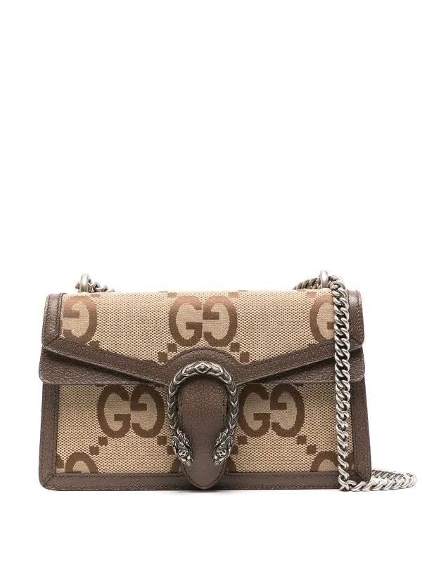 Gucci Dionysus Canvas Mini Cross Body Bag For Women (Beige)