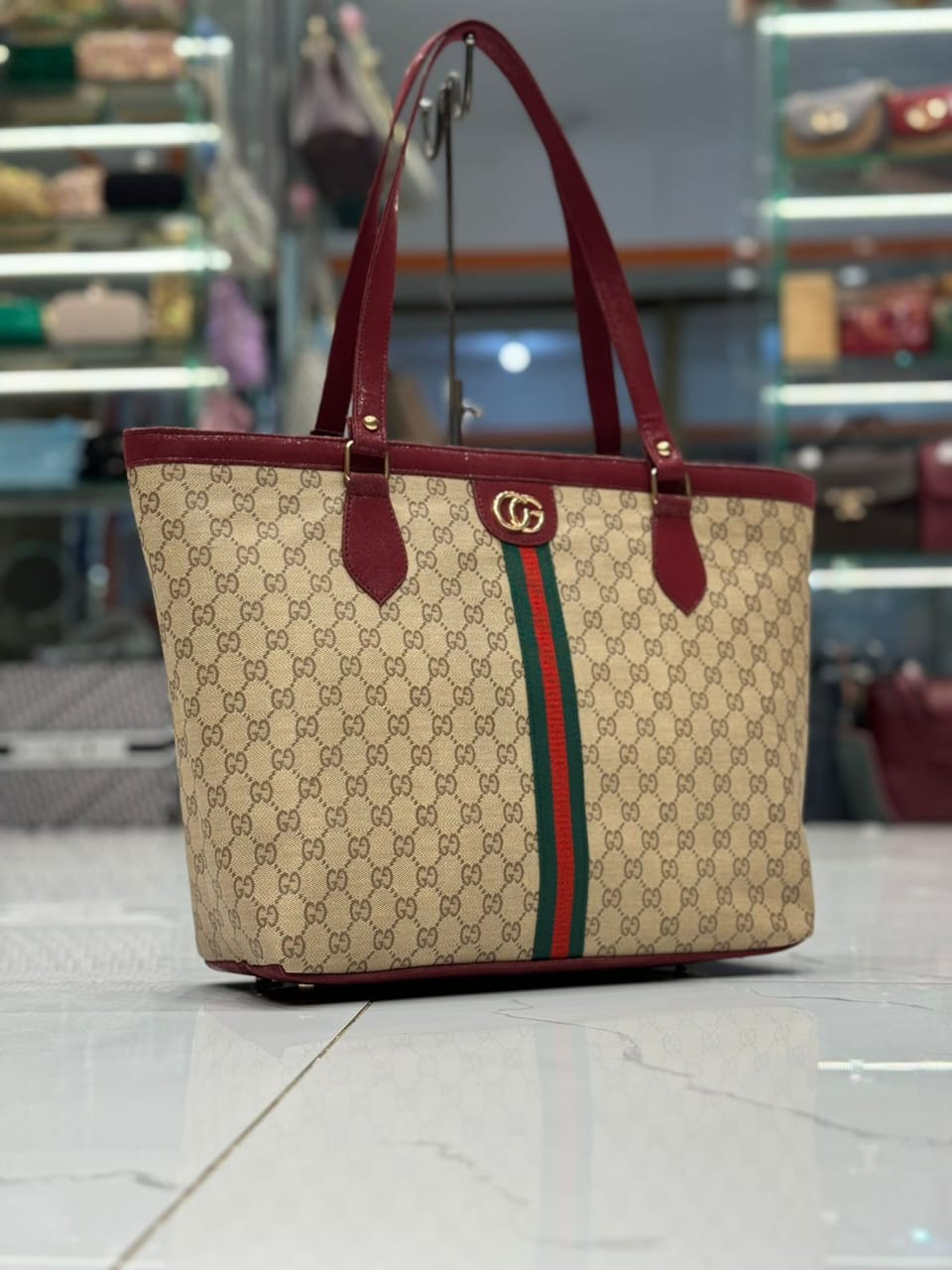 Premium Gucci Shoulder Bag For Women ( Lite Brown )