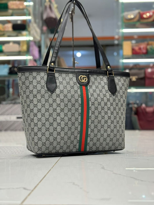 Premium Gucci Shoulder Bag For Women ( grey + black)