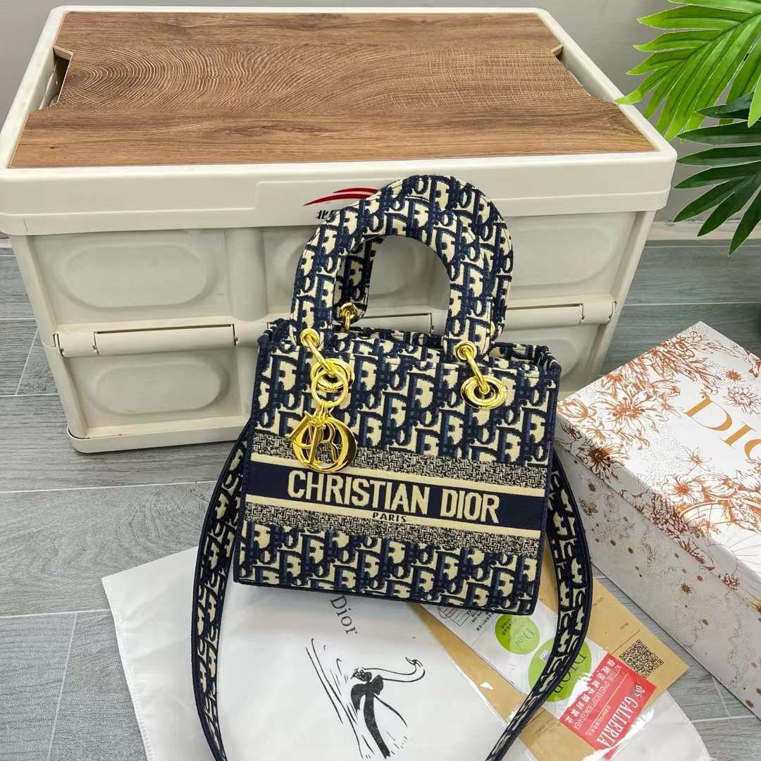 Christian Dior Master Quality Fully Embroidered Bag For Woman (Black)