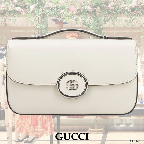 Gucci Petite GG Mini Shoulder Bag For women (White)