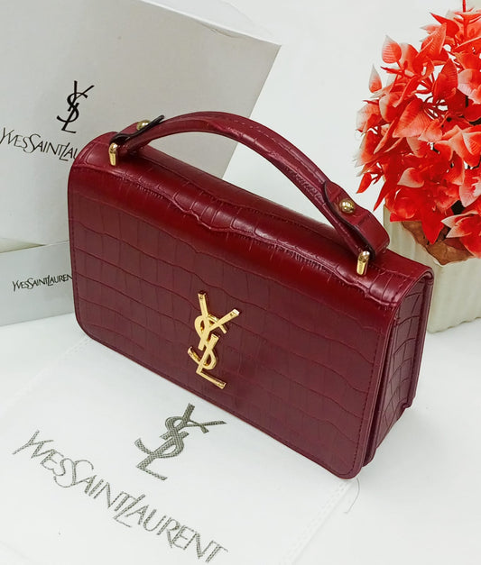 Imported YSL Crossbody Bag for Women - With Box for women (Red)