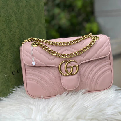 Premium GUCCI Marmont Women Bag (Pink/Peach)