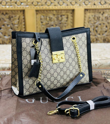 Gucci Padlock Jumbo Collection - Elegant and Versatile (Black/Gold)
