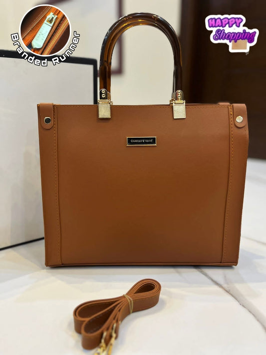 C.K Master Quality Bag with Imported Keychain  (Brown)