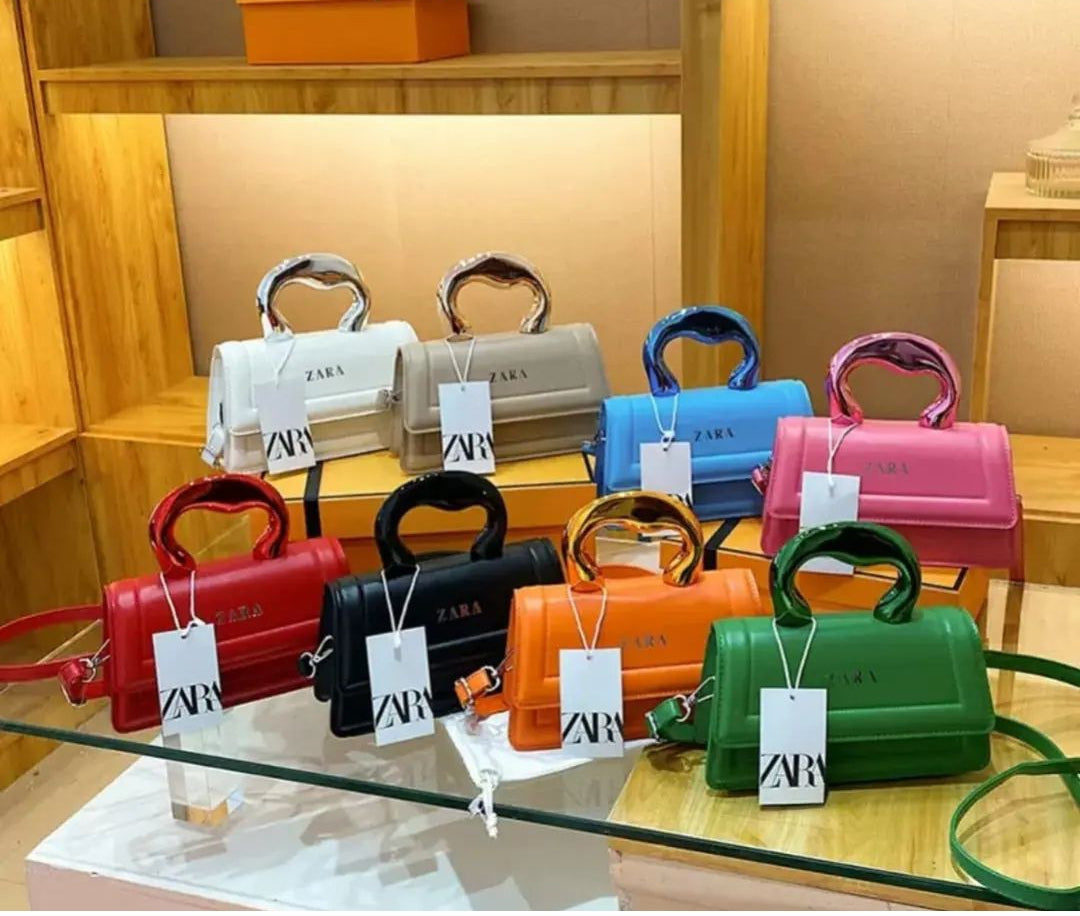 Unique Zara Crossbody Bag with Box (Black)