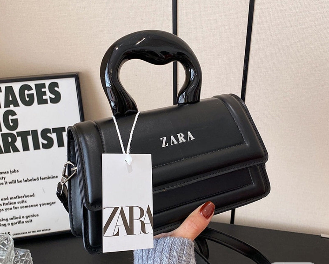 Unique Zara Crossbody Bag with Box (Black)