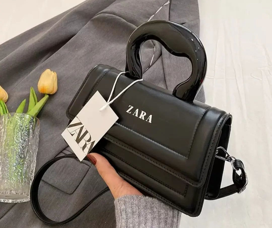 Unique Zara Crossbody Bag with Box (Black)