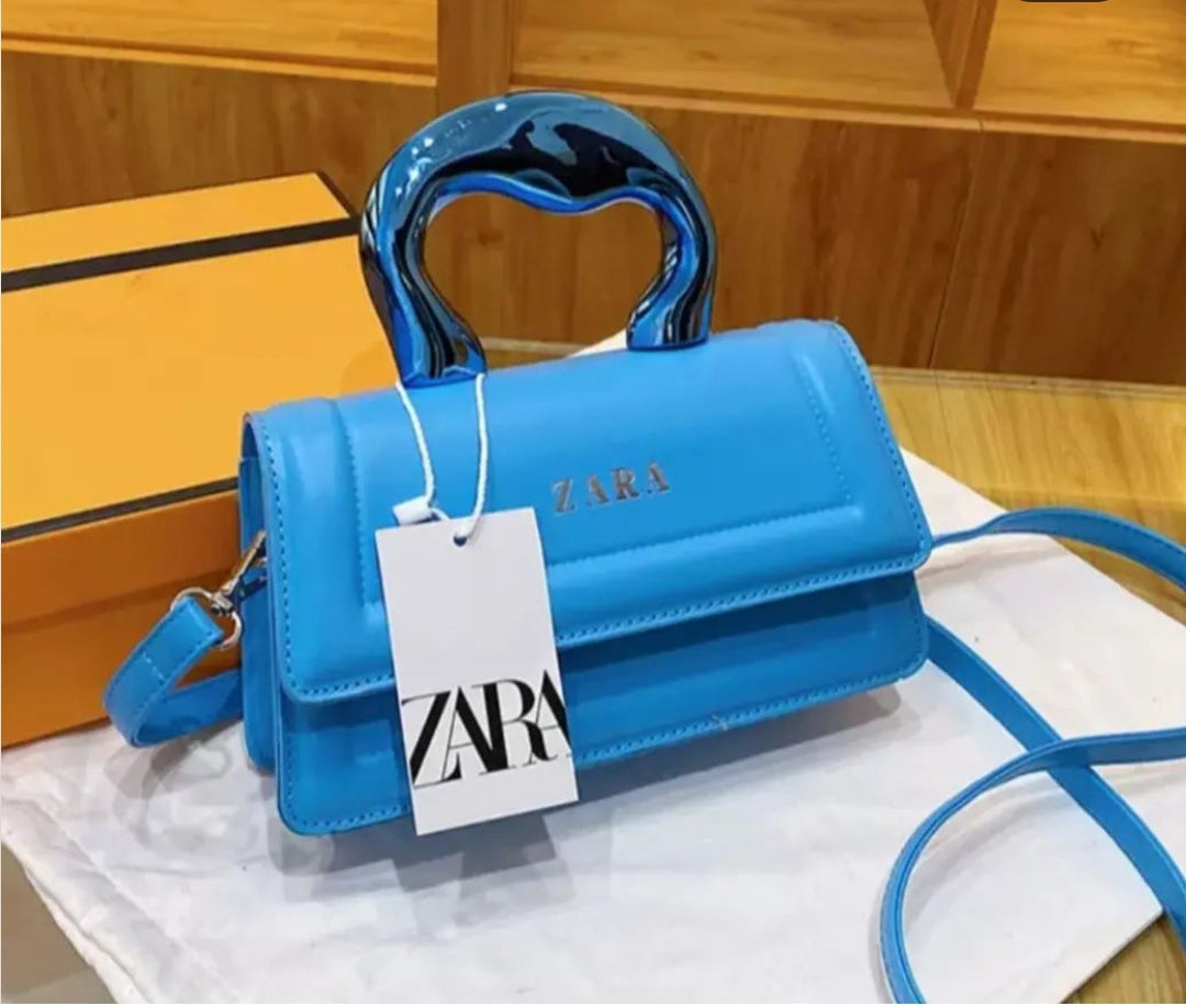 Unique Zara Crossbody Bag with Box (Blue)