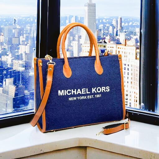 Michael Kors Large Tote Bag - Unique Design (Blue)