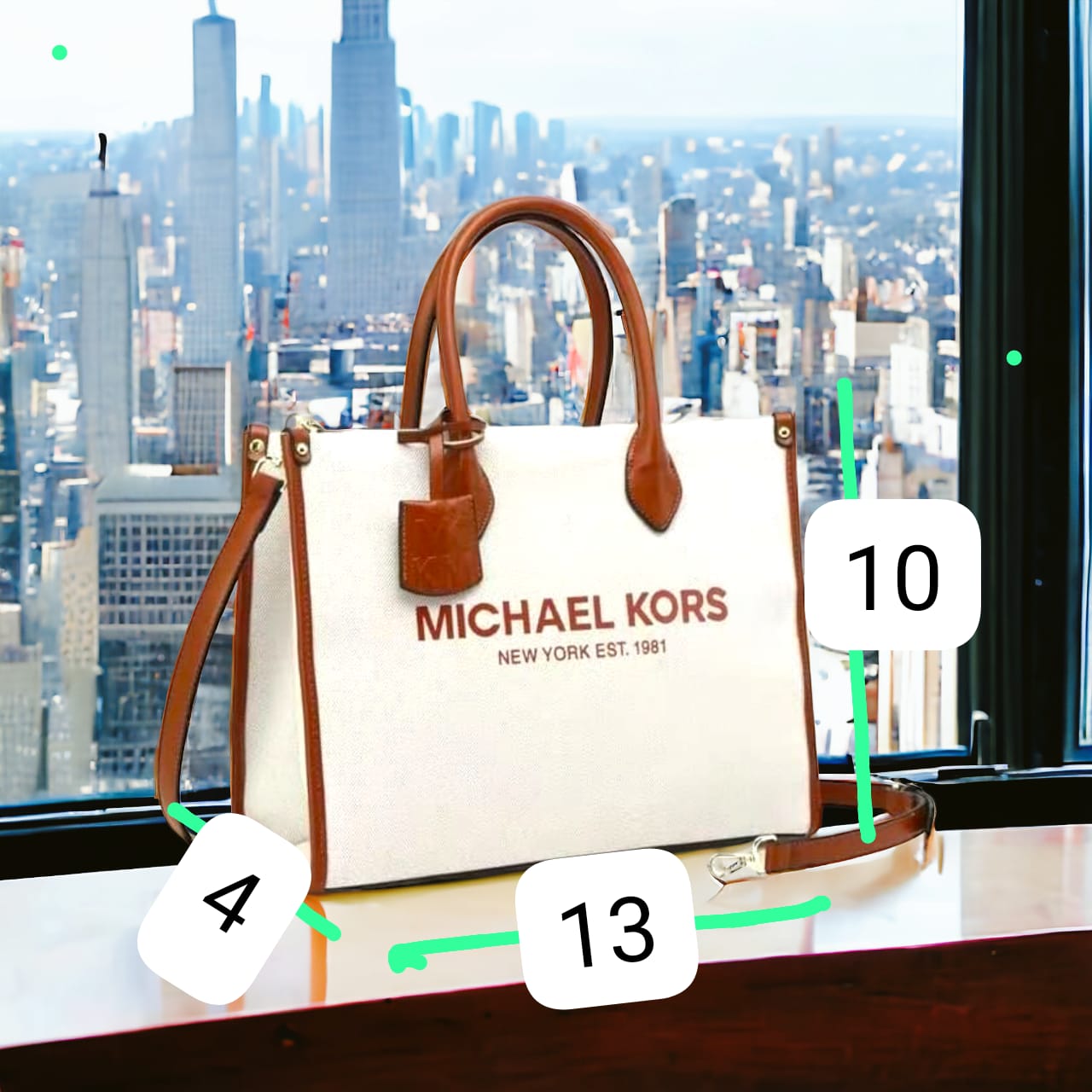 Michael Kors Large Tote Bag - Unique Design (Brown)