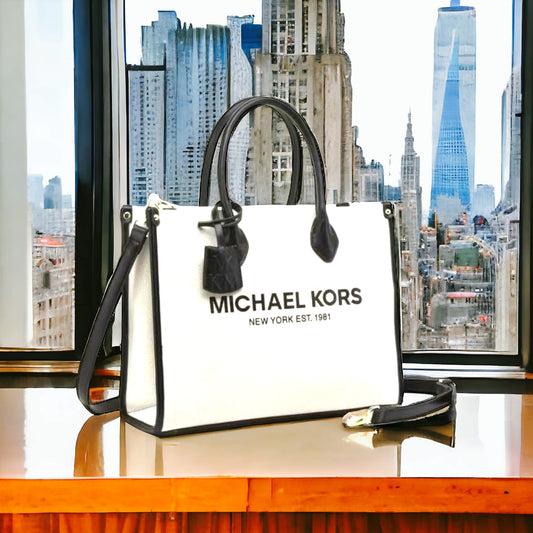 Michael Kors Large Tote Bag - Unique Design (Black)