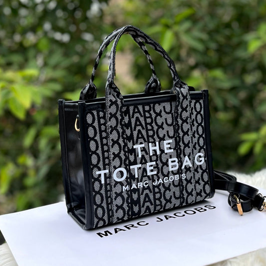 Marc Jacobs Handbag with Long Belt - (Black) without box