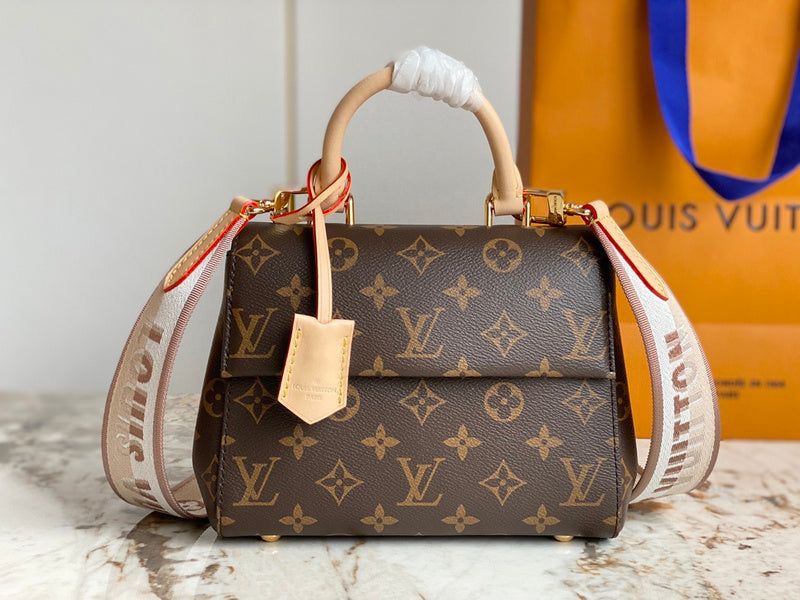 Louis Vuitton Cluny Mini Monogram Coated Canvas Bag (Brown)