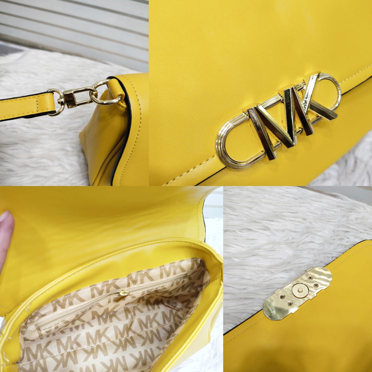 Stylish Michael Kors Crossbody Bag for Girls (Yellow)