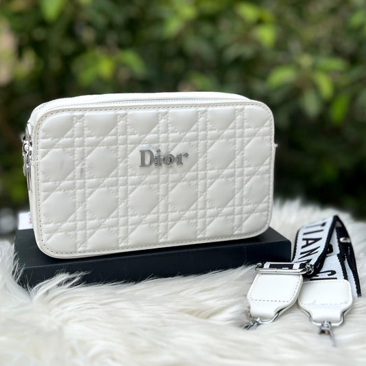 Dior Crossbody Bag for Women – Elegant and Versatile (White)