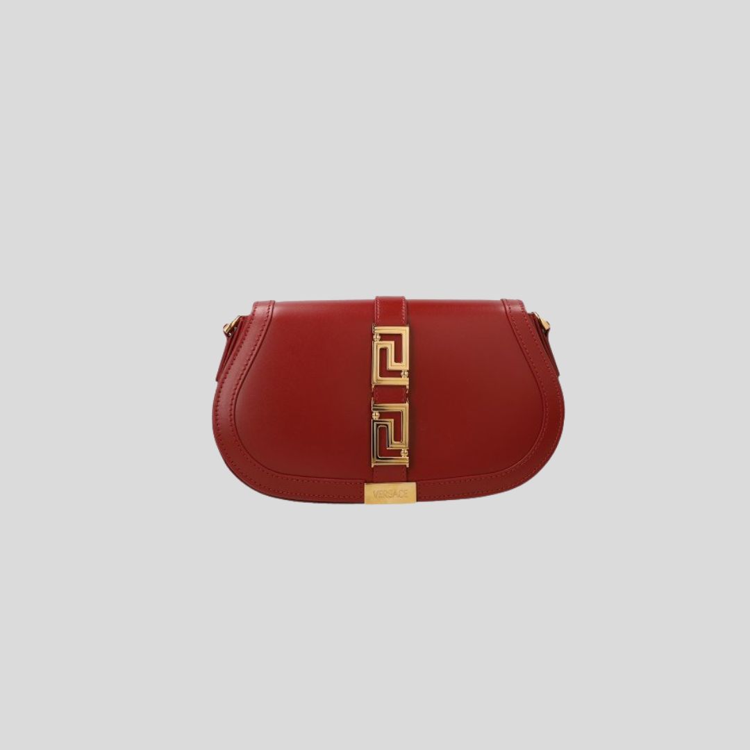 Versace Greca Goddess Shoulder Bag for Women (Red)