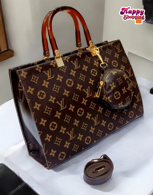 Louis Vuitton Master Quality 2pcs Large Shoulder Women's Bag (Brown-1)