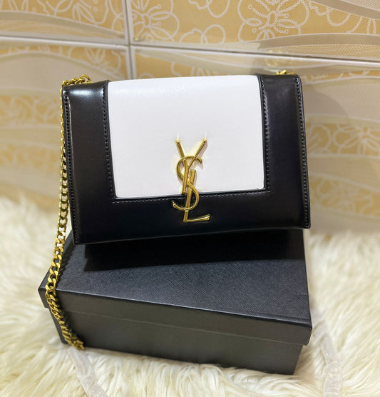 Saint Laurent Kate Small YSL Crossbody Bag (Black 2)