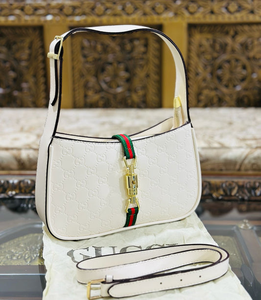 High-Quality GUCCI Shoulder Bag | Stylish & Versatile (White)