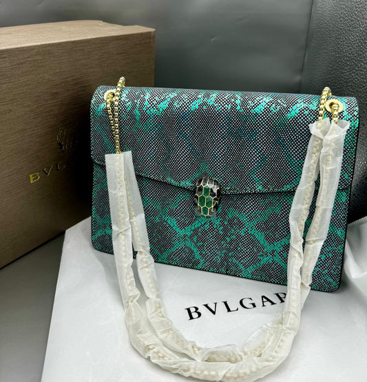 Bvlgari Women Bag – Back in Stock with Complete Box Set (Green)