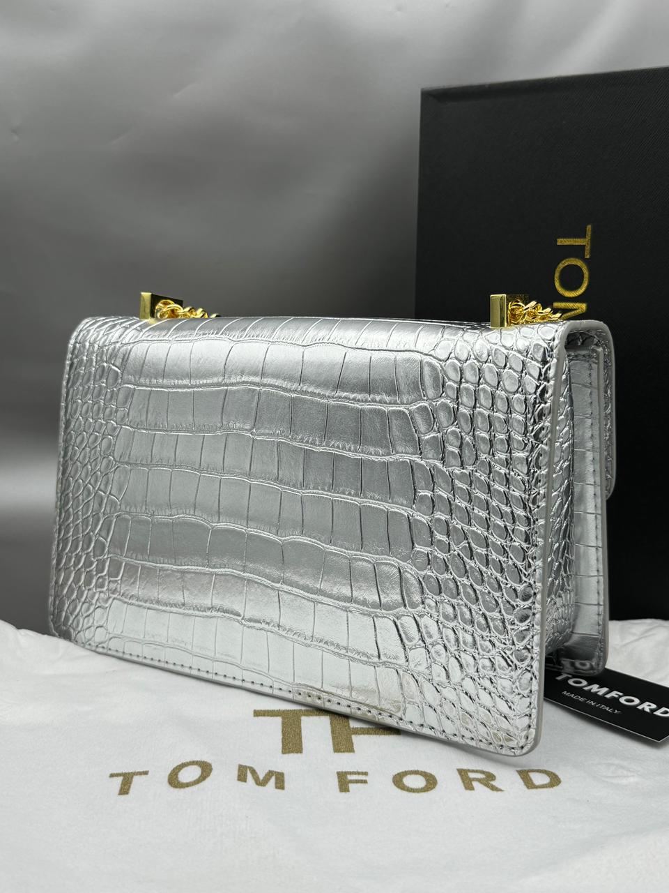 Tom Ford Women Bag - Luxury & Style with Complete Box (Silver 1)