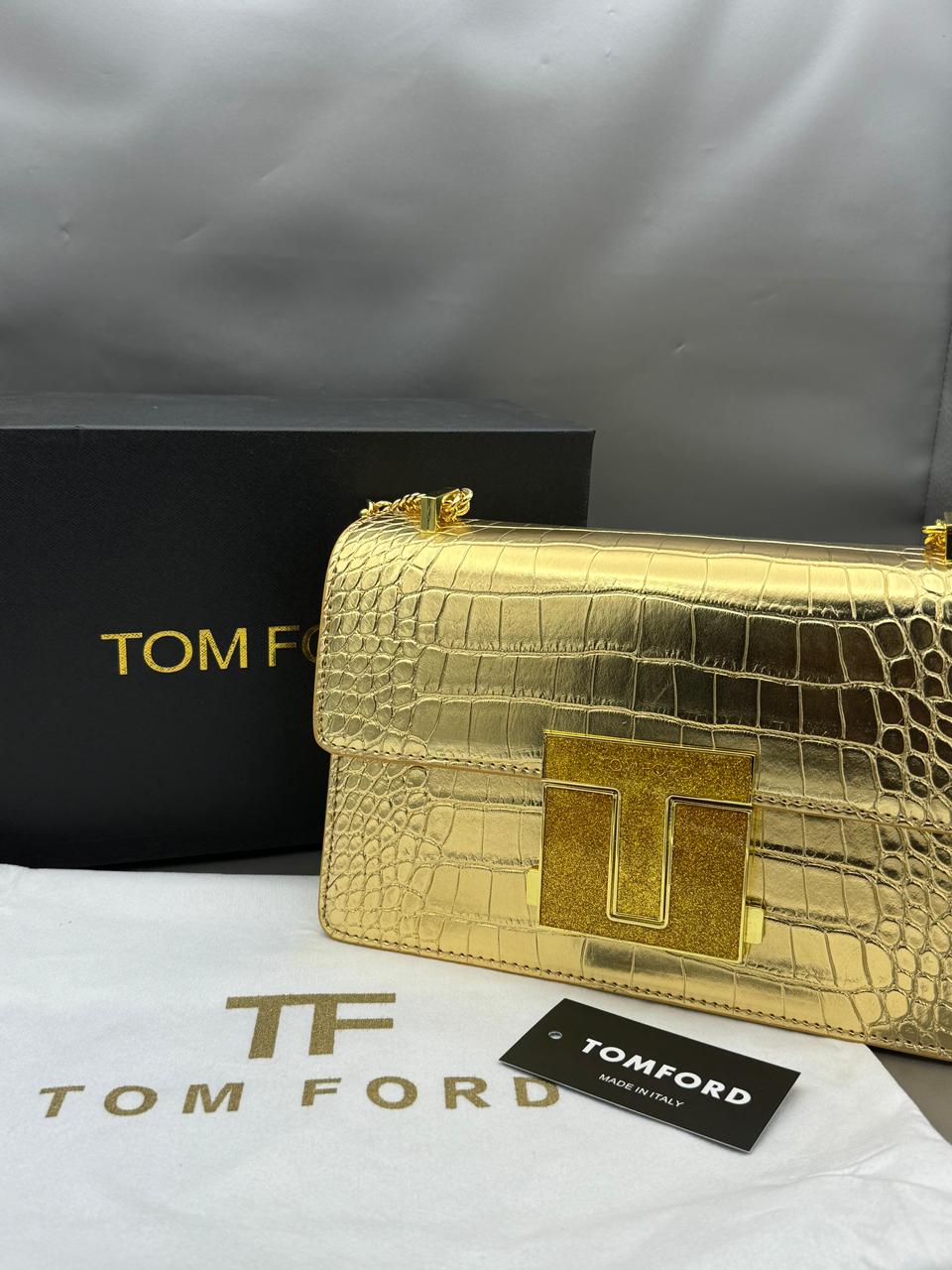 Tom Ford Women Bag - Luxury & Style with Complete Box (Gold)