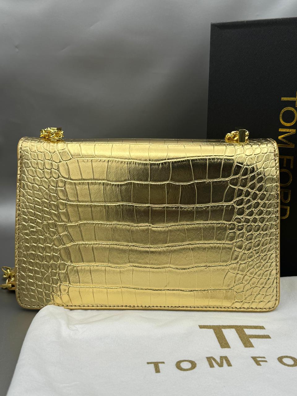 Tom Ford Women Bag - Luxury & Style with Complete Box (Gold)