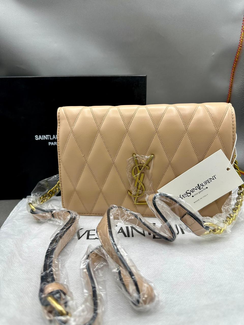 YSL Premium Women’s Bag – Luxury with Complete Box Packaging (Brown 2 ...