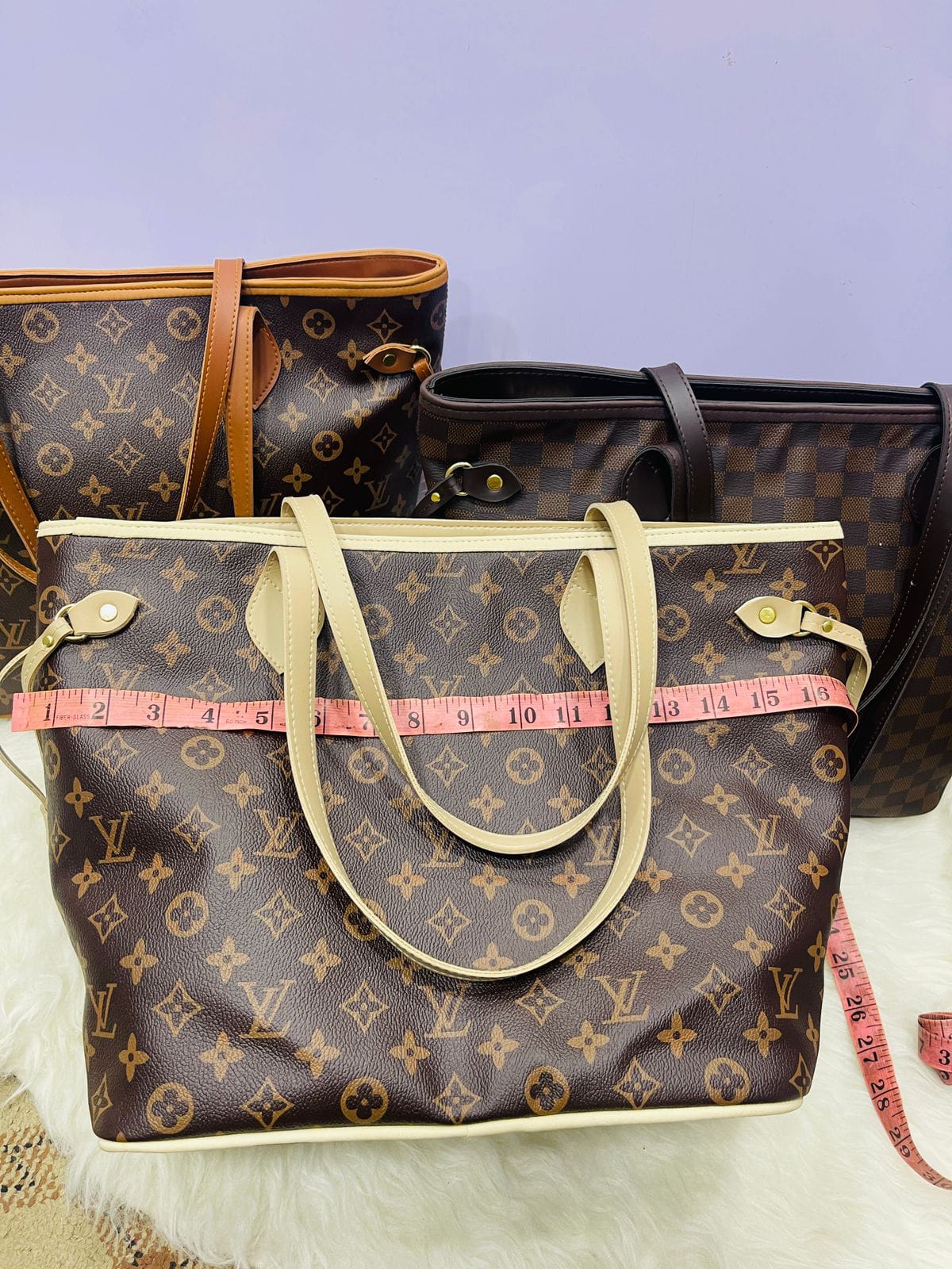 Louis Vuitton Tote Bag – Big Capacity & AAA Quality (Brown 3/Black)