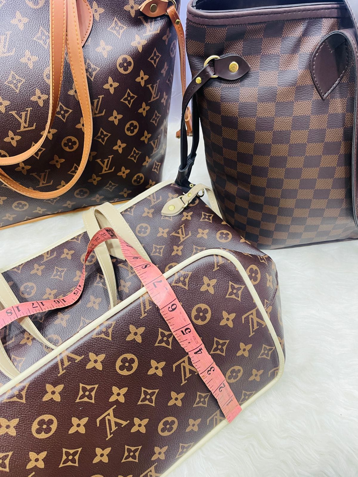 Louis Vuitton Tote Bag – Big Capacity & AAA Quality (Brown 3/Black)