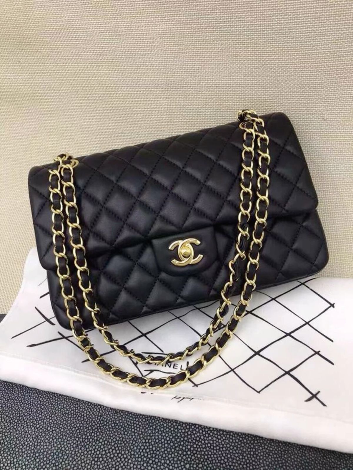 CHANEL Classic Double Flap Women’s Bag - Medium Size, Iconic Elegance (Black)