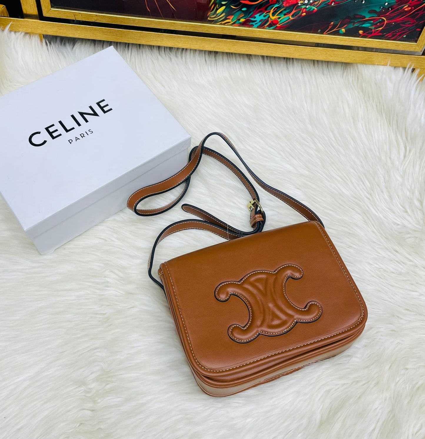 Celine mini Luxurious Handbag - Exquisite Style for Women (Mustard)