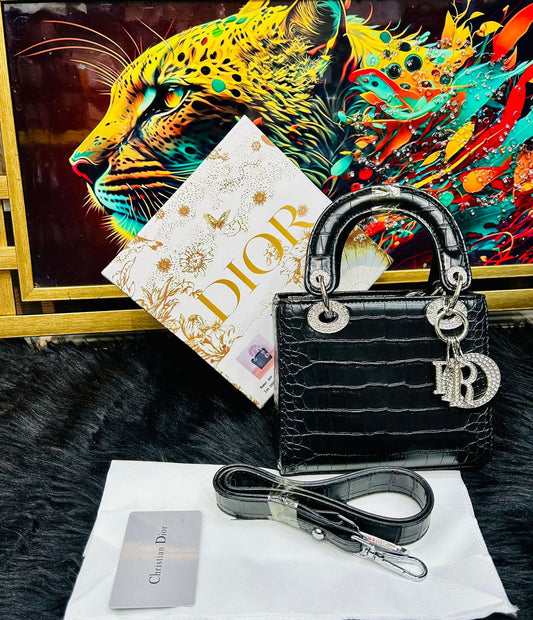 Mini Dior Women’s Bag - AAA Premium Quality, With Box & Accessories (Black)