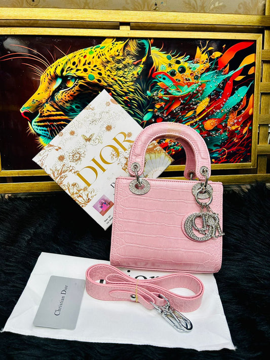 Mini Dior Women’s Bag - AAA Premium Quality, With Box & Accessories (Pink)