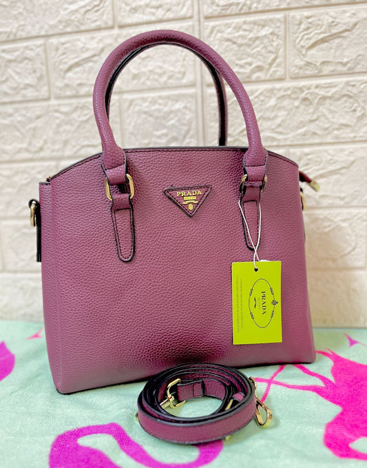 Elegant Women Bag - Prada-Inspired Satchel Hand Bag (Pink)