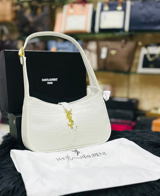 Luxurious Women Bag - YSL-Inspired Premium Quality Bag with Box & Dust Bag (White-2)