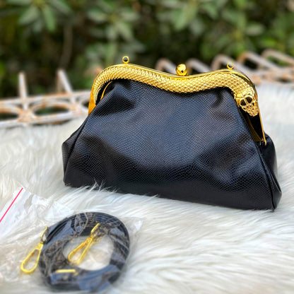 BVLGARI Crossbody Bag with Long Belt (black)