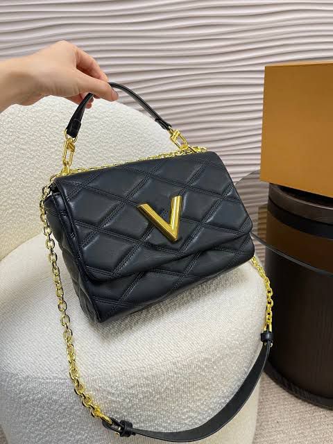 Louis Vuitton GO-14 MM Handbag – LV New Logo Edition (black)