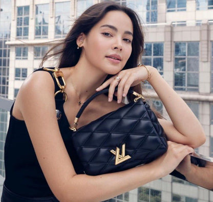 Louis Vuitton GO-14 MM Handbag – LV New Logo Edition (black)