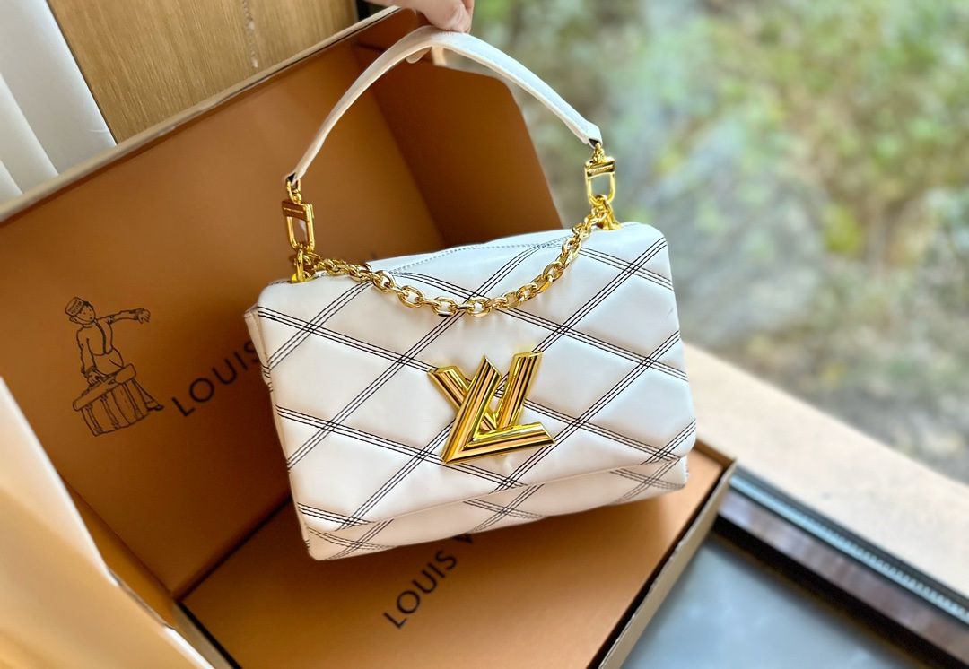 Louis Vuitton GO-14 MM Handbag – LV New Logo Edition (white)