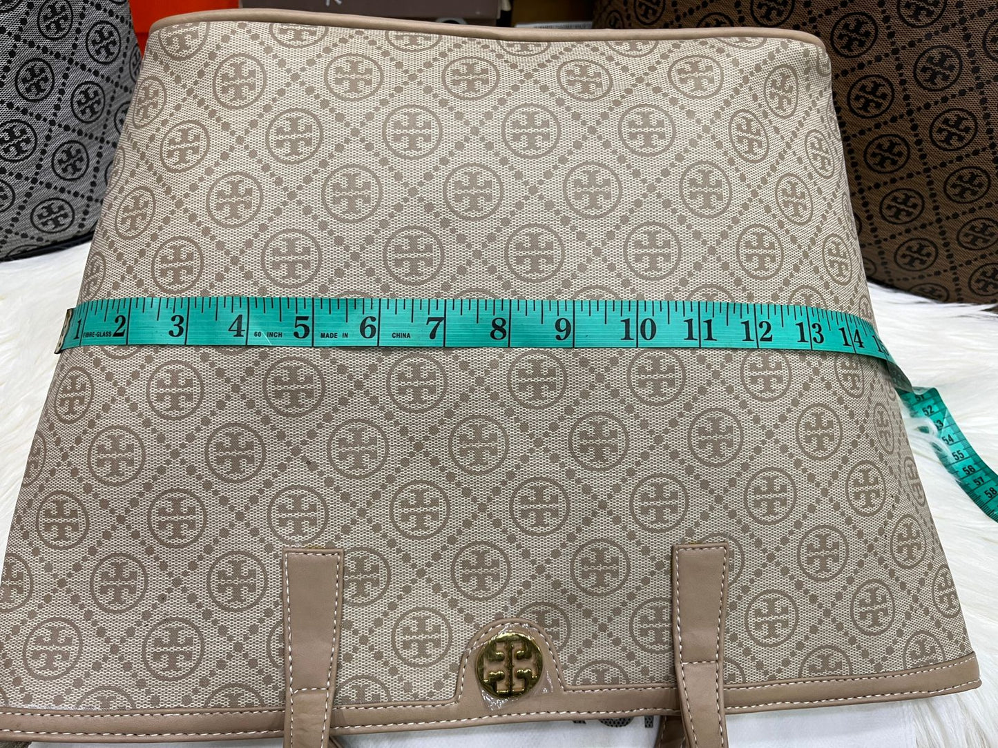 Tory Burch T Monogram Zip Tote - 3 Stunning Colors (black/brown)