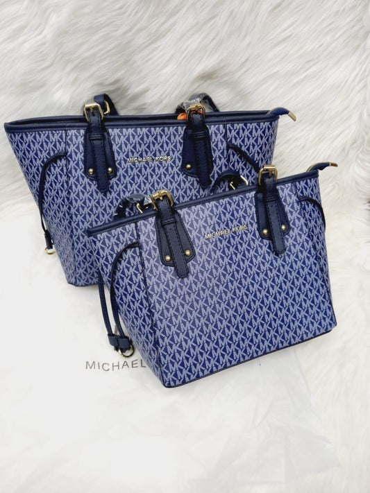 🎀 UNIQUE MICHAEL KORS 2-Piece Bag Set (blue)