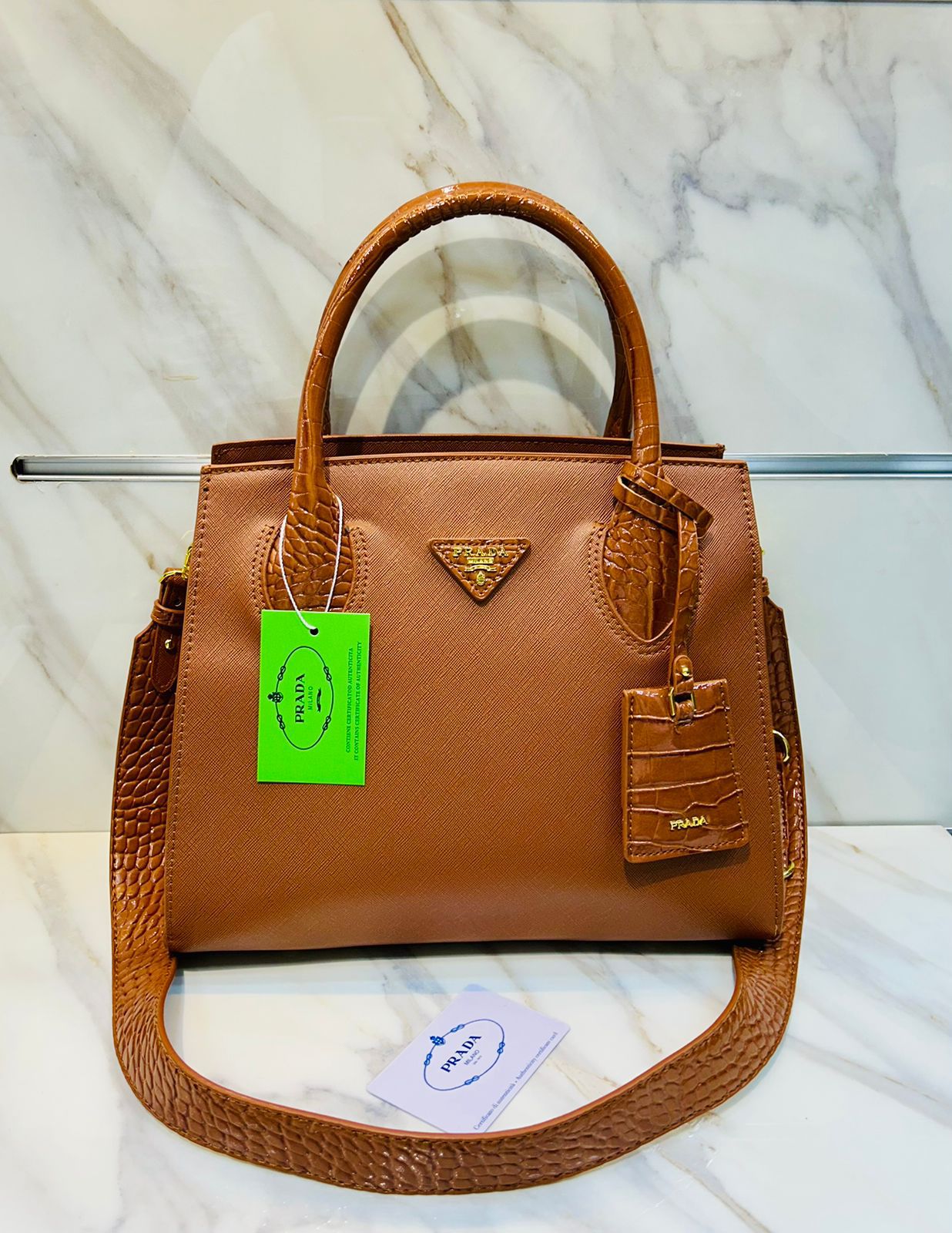 Premium Quality Prada Handbag (brown 2)