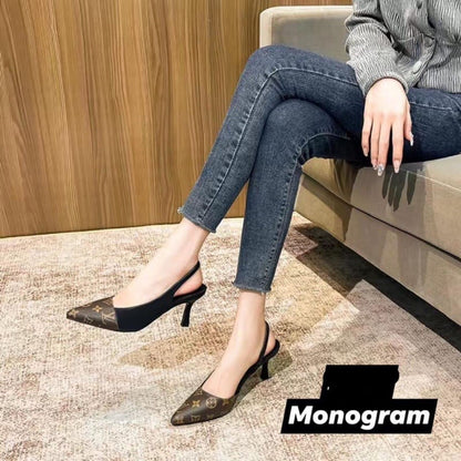 Louis Vuitton LV Charlie Sling Back Heel – Premium Women’s Footwear (Brown )