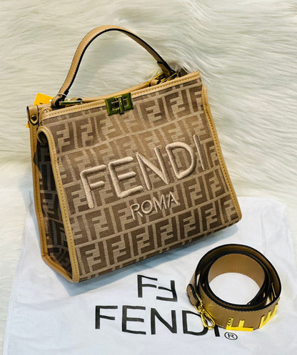 Fendi Tote Bag with Premium Features (brown 2)