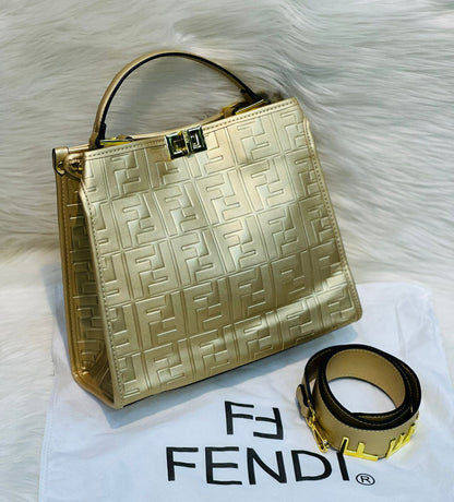 Fendi Tote Bag with Premium Features (gold)