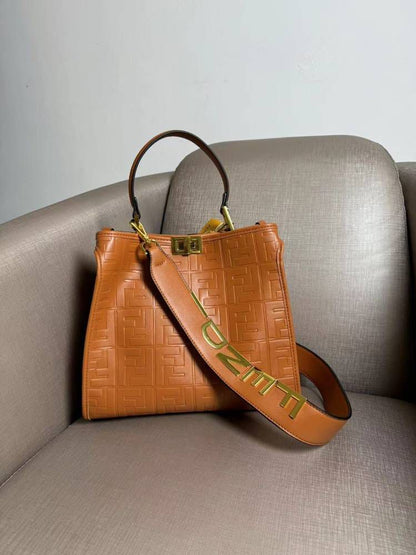Fendi Tote Bag with Premium Features (brown 3)