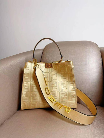 Fendi Tote Bag with Premium Features (gold)
